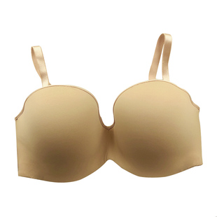 无肩带大码gh杯文胸半杯深杯内衣75g75h80g80h90g90h95g95h100GH