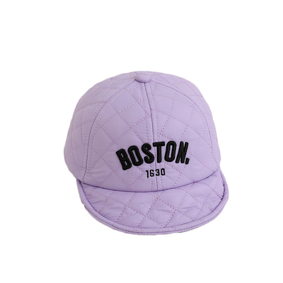 宝宝帽子秋冬季男女童加厚鸭舌帽