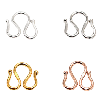 项链足银饰串珠diy配件w扣皮绳
