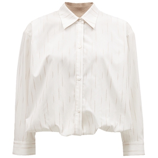 Vero Moda奥莱衬衫女春夏新款高领针织内搭假两件上衣简约流行