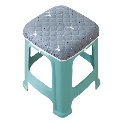 方形凳子座套夹棉加厚塑料胶凳子套罩简单舒适四季通用餐厅方凳垫