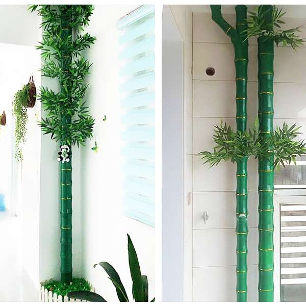 下水管道装饰遮挡包暖气管道装饰花藤条仿真竹节塑料假树皮