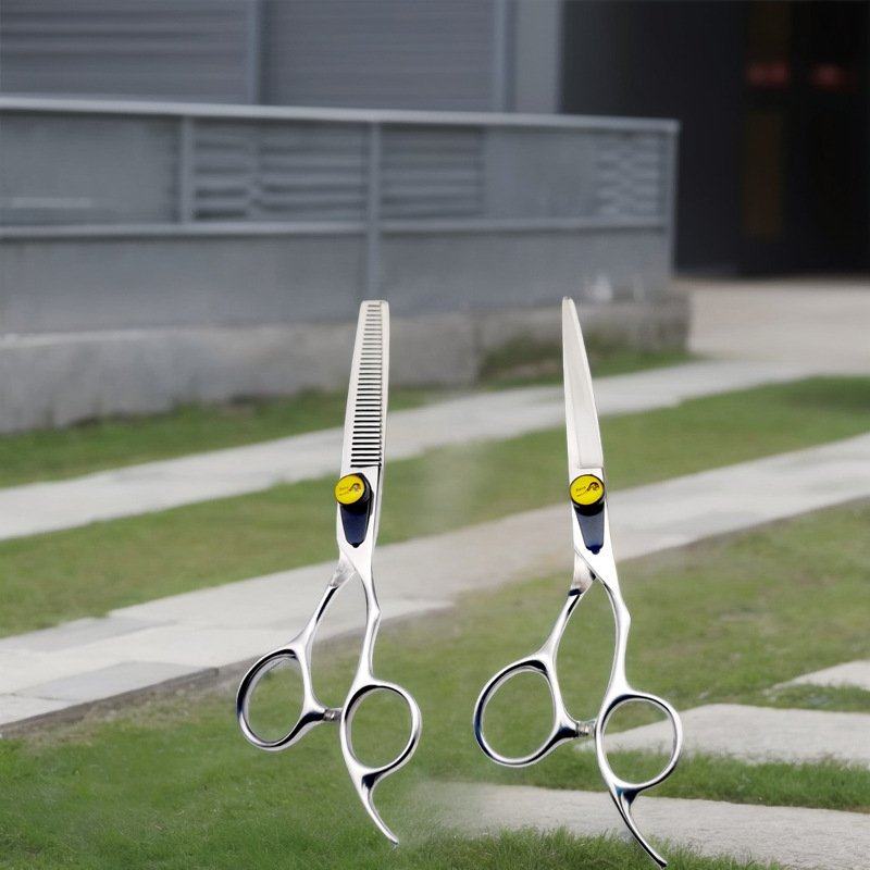 专业理发剪刀亚马逊爆款scissors剪套装6剪刀剪烟斗美发薄寸平打