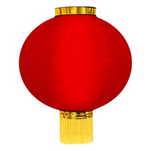 大红连串圆灯笼舞蹈道具户外春节防水挂饰折叠广告印字新年串灯