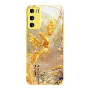 适用荣耀300pro手机壳黄金凤凰华为mate60招财pura70转运nova13国风12中式11古风10金色50男40女款30玻璃p60