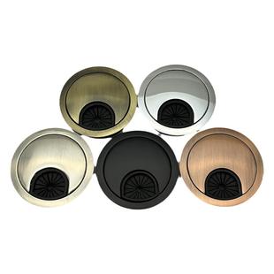 电脑桌线孔盖书桌孔洞装饰盖桌面圆孔金属封口盖板办公桌穿线孔盖