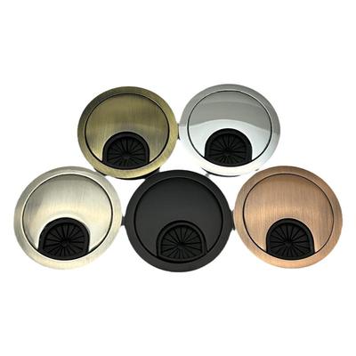 电脑桌穿线孔金属加厚