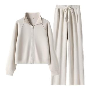 班尼路S&K系列休闲运动套装女2026春季新款开衫外套阔腿裤一整套N