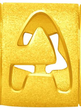 周大福随心蜜语字母转运珠