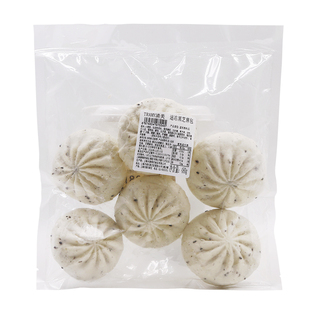 上海清美黑芝麻包480g方便早餐速冻半成品包子馒头速冻包子家庭装