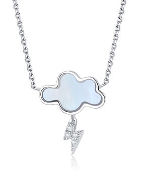 宝卡美瑞云朵项链纯银女小众套链