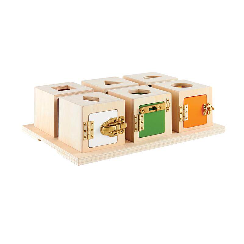 guidecraft躲猫猫锁箱玩具