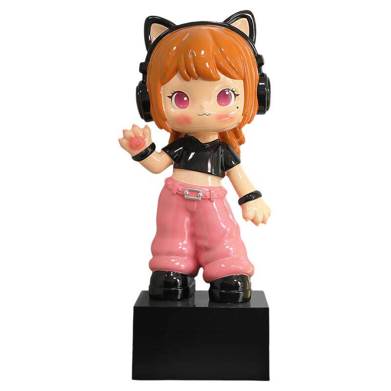 潮玩招财猫女孩2026新款存钱储蓄罐