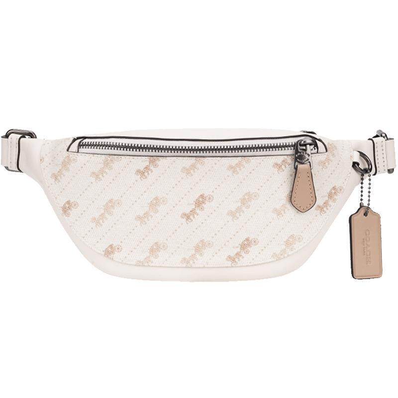 【自营】COACH/蔻驰中号男士PVC配皮革两用单肩包胸包皮腰包