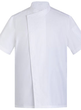 夏季高端厨师工作服纯棉短袖定制