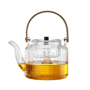 玻璃煮茶壶家用电陶炉烧水壶泡茶专用麦穗养生茶具蒸茶器壶套装