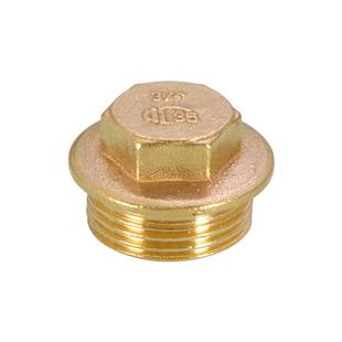 黄铜4分铜堵头内丝外丝管帽6分1寸丝堵闷头管塞自来水管子配件