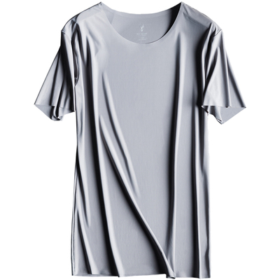 羊奶丝超薄降温凉感冰丝T恤男