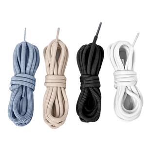 适配圆形鞋带绳原装篮球鞋老爹鞋运动鞋男款黑色白色圆绳女款