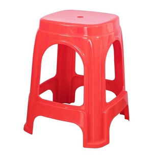 加厚成人塑料凳子家用大排档餐厅餐桌饭馆一条龙板凳塑胶高凳椅子