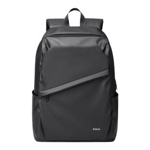 POLO双肩包男生包时尚大容量商务15.6英寸中学生背包电脑包登山包