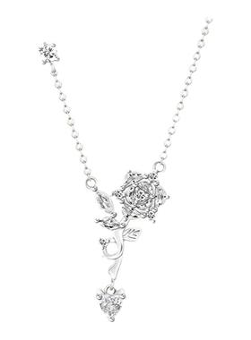 KOOKISS精致玫瑰925银项链女