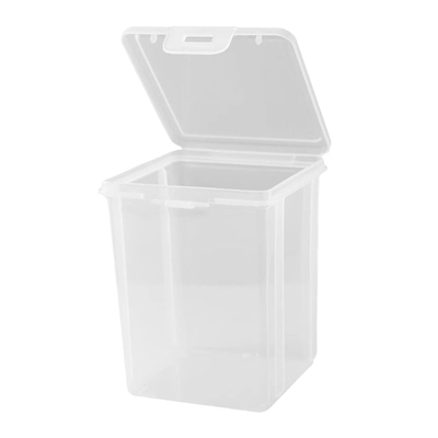 透明大容量翻盖收纳盒咕卡卡套小卡卡膜收纳整理盒子多功能防尘盒