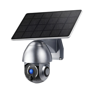 太阳能室外监控摄影头2000万高清夜视360度无死角室外防水免插电
