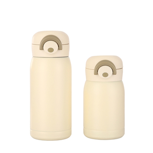 迷你弹跳保温杯定制logo 304不锈钢男女儿童水杯随行口袋杯子刻字