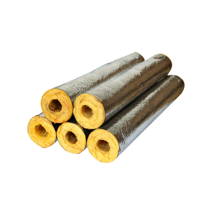 玻璃棉管蒸汽管道保温管耐高温防火岩棉管高密度隔热铝箔开口棉管