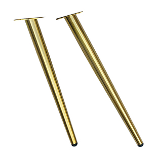 轻奢风格钛金色哑光黑43CM高长五金沙发脚桌子椅子腿茶几金属支撑