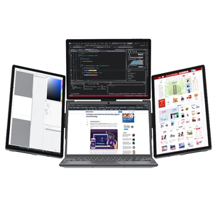 14英寸笔记本扩展屏幕便携式显示器电脑分屏四屏副屏三屏折叠多