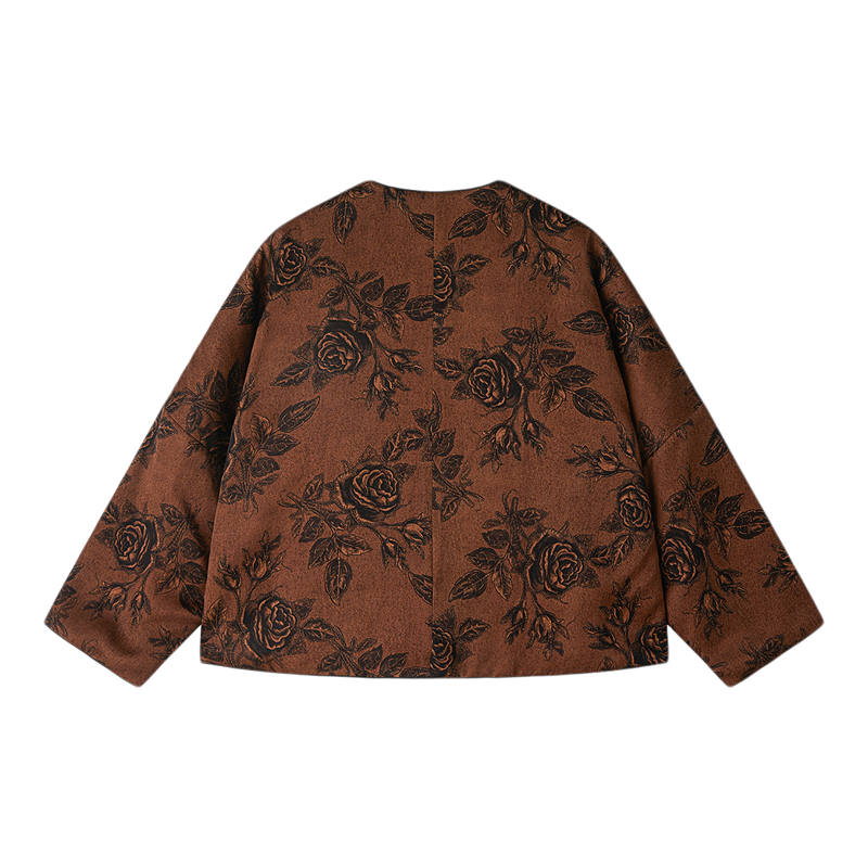 桑蚕丝香云纱重缎中式棉服