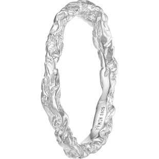 YVMIN尤目 甜食系列糖纸肌理纯银素圈细情侣对戒戒指生日礼物