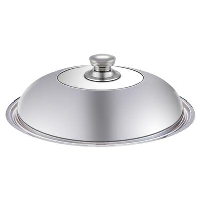 赫巴兹不锈钢盖加厚钢化玻璃锅盖