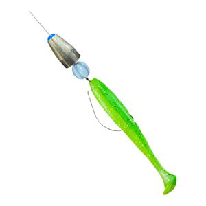 路亚卡罗德州钓组合金子弹铅浮水T尾软耳十字凹槽档珠曲柄钩套装