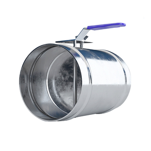 欧芬琦304不锈钢圆形风量调节阀手动开关阀门镀锌白铁皮风阀300mm