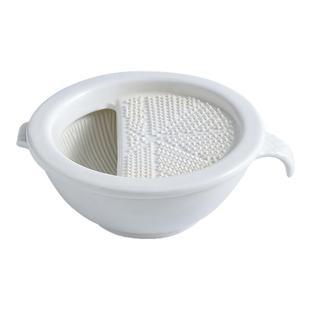 陶瓷研磨碗盘婴儿辅食碗菜肉泥米糊手动便携宝宝水果泥捣碎棒套装