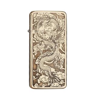 ZORRO佐罗官方旗舰店正品煤油打火机原铜深雕祥云龙送男朋友礼物