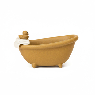 紫砂浴缸倒流香座创意摆件茶玩茶宠配件 泡澡系列茶宠伴侣套组