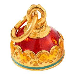 古法沙金锦鲤云纹小福袋印章小吊坠挂件diy手绳串项链包包配件