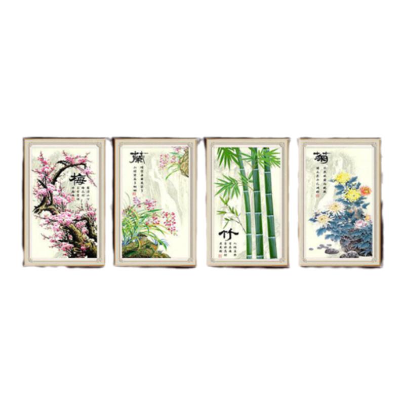 蒙娜丽莎风景客厅线绣十字绣