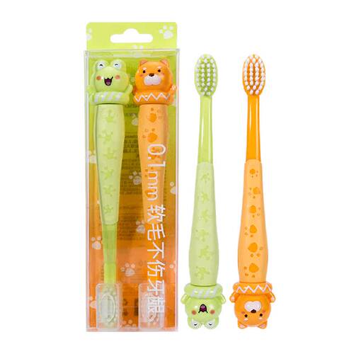 MINISO/名创优品萌趣护龈洁齿儿童牙刷2-12岁小学生小孩软毛小头