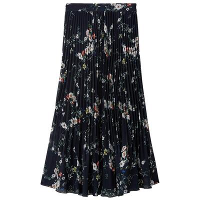 FRAY I.D2026春夏新品优雅时尚高腰印花百褶雪纺半身裙FWFS261065