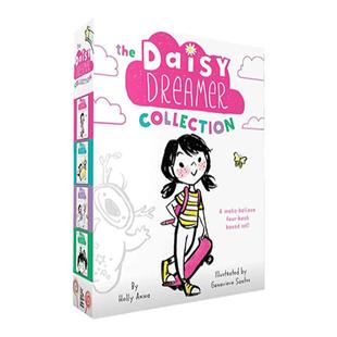 梦想家女孩黛西儿4册盒装 英文原版 The Daisy Dreamer Collection 小学趣味故事桥梁章节书 儿童课外阅读 Holly Anna进口英语书籍