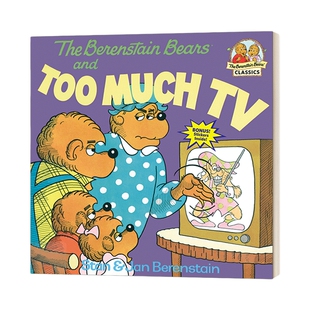 英文原版绘本 The Berenstain Bears and Too Much TV 贝贝熊看了太多电视 英文版 进口英语原版书籍