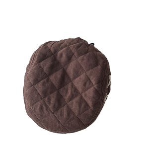 儿童贝雷帽子男童秋冬季夹棉五角星报童帽洋气凹造型女宝宝前进帽