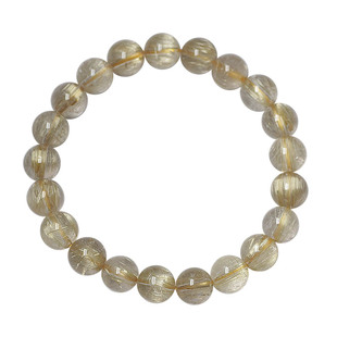 珂拉咪 天然金发晶男女款 水晶文玩顺发发晶钛晶手串礼物收藏系列