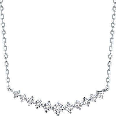 周六福S925银星星项链