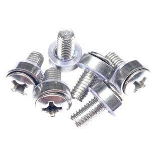 304不锈钢皇冠螺钉机柜专用螺丝卡扣卡式交换机网络服务器M5M6